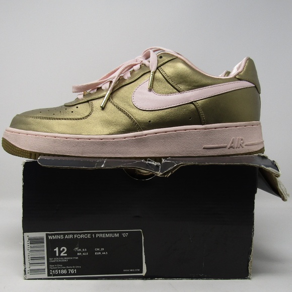 Nike Other - 2007 Nike Air Force 1 Premium '07 METALLIC GOLD